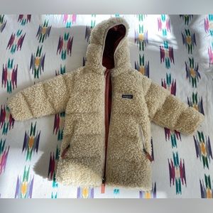 Patagonia Toddler 2T 3T winter Sherpa fleece jacket coat